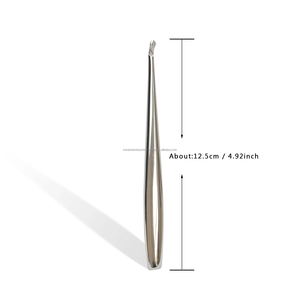 Pousse-cuticules et coupe-callosités en acier inoxydable de 4,92 pouces, outil de manucure et pédicure pour l'élimination des peaux mortes et des callosités, vente en gros, logo personnalisé - Product Image 2