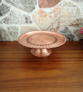 Soporte redondo hecho a mano para repostería y pastel con patas de cobre, soporte para pastel de Pedestal para exhibición elegante y mesa de boda - Product Image 5