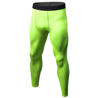 Leggings de compression haut de gamme pour hommes – Séchage rapide, respirants, antibactériens, en coton/fibre de bambou, vêtements de sport à taille élastique