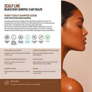 PURIFY SCALP SHAMPOO SCRUB - Champú exfoliante purificante para aliviar la picazón, la sensibilidad y la descamación del cuero cabelludo, Hecho en Italia - Product Image 2