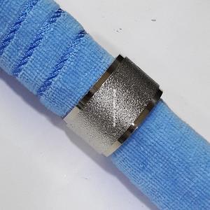 Rond de serviette en métal de conception de texture pour mariage et table à manger à la maison porte-serviettes décoratifs en argent de forme ronde - Product Image 1