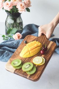 Planche à découper en bois de manguier moderne nouveauté planche à découper durable pour le petit déjeuner et la préparation des aliments - Product Image 4