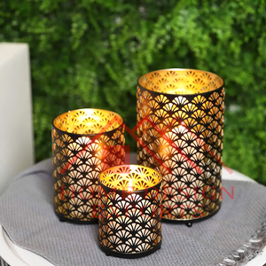 Hot Selling Handmade Glass Candle Vote T Light Holder Candle <b>Jar</b> - Product Image 5