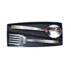 Service à salade moderne en métal plaqué or pour servir la salade Ensemble de couverts en métal nouveau look en vente de gros Serveurs de couverts en métal - Product Image 3