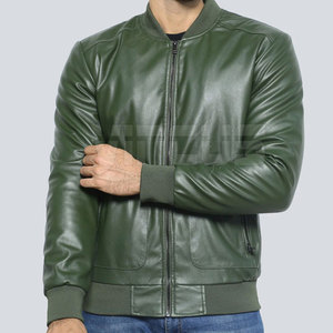Chaqueta impermeable de piel auténtica de talla grande para hombre al por mayor con cuello levantado y logotipo frontal diseño personalizable-invierno exterior - Product Image 1