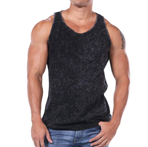 Débardeur personnalisé en coton, sans manches, délavé à l'acide, débardeur de sport pour homme, impression personnalisée, débardeur surdimensionné - Product Image 6