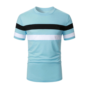 2025เสื้อยืดลำลองสำหรับผู้ชายเสื้อเจอร์ซีย์ผ้าฝ้ายย้อมสีพิมพ์ลายดิจิตัลลายสีทึบเสื้อผ้าแฟชั่นผสมกระโปรง - Product Image 1