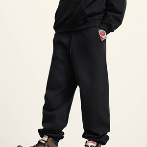 Pantalones de chándal de lana de alta calidad con logotipo personalizado al por mayor para hombre, pantalones de chándal holgados Acampanados para correr de peso pesado 2025 para hombre - Product Image 3