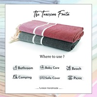 ArtisRaw Serviettes de bain et de plage en coton turc biologique Serviette à main absorbante douce antimicrobienne écologique tissée Style uni