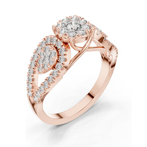Bague pour femme en diamant de laboratoire 0,844 CT, clarté VVS-VS EF, disponible en or 18 carats, 14 carats, 10 carats et argent 925, rose, jaune, blanc - Product Image 6