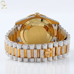 Haute qualité entièrement glacé analogique en acier inoxydable Hip Hop Pass diamant testeur Moissanite clouté diamant montre pour hommes - Product Image 4