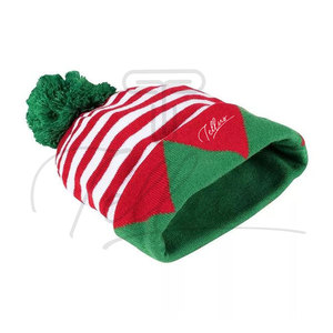 Nouveauté Vente Chaude Bonnets de Noël Logo Personnalisé Uni Multicolore Doux Chaud Tricoté Bonnet d'Hiver 100% Acrylique Respirant Imperméable - Product Image 2
