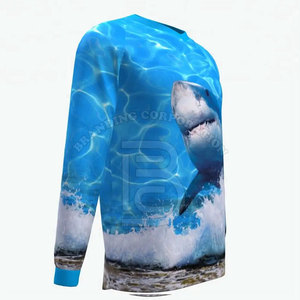 OEM Service Customized Men's Fishing Shirts 100% Polyester Latest Design with Solid <b>Pattern</b> Heat-Transfer Printing - Product Image 5