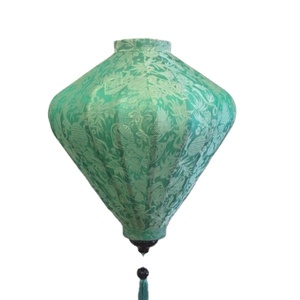 Lanterne en bambou artisanale du Vietnam, en satin, pour restaurant, fête, décoration de mariage, à suspendre, avec housse en tissu de soie DIY, colorée, vente en gros, exportation - Product Image 2