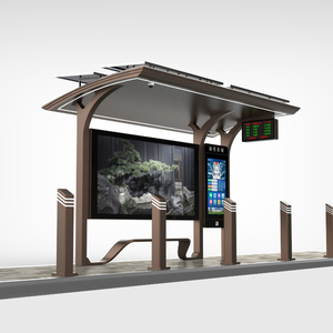 Parada de Autobús con Energía Solar, Pantalla LED de Información, Estructura Resistente a la Intemperie y Asientos Cómodos - Product Image 5
