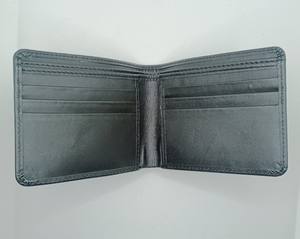 Portefeuille en cuir véritable de haute qualité personnalisé Designer pour hommes tendance bas quantité minimale de commande vente en gros affaires multi-cartes mince pli court - Product Image 6