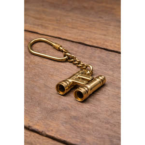 Llavero de Metal Personalizado con Diseño Náutico de Latón Vintage para Uso Comercial - Product Image 1