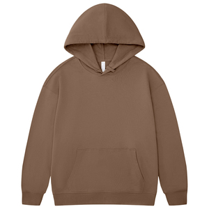 Alta calidad French Terry Sudadera con capucha de gran tamaño Unisex Sudadera con capucha recortada Hombres Puff Impresión Bordado Sudaderas con capucha personalizadas - Product Image 2