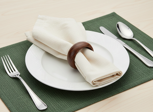 Anillos de Servilleta Cuadrados Modernos de Madera Maciza Hechos a Mano, Ecológicos, Accesorios Decorativos para Mesa de Cocina, Comedor, Restaurante, Cafetería - Product Image 2