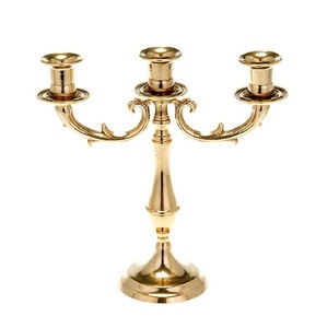 Luxury Gold Plated Vintage Embossed Aluminum <b>Candelabra</b> for Home and Wedding Decoration Centerpieces <b>Candelabra</b> - Product Image 5