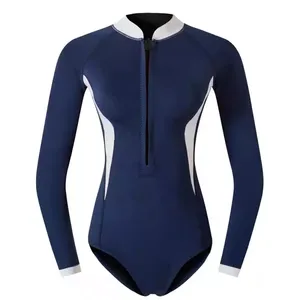 เสื้อว่ายน้ำแขนยาวของผู้ชายแบบป้องกันผื่นทำขึ้นเอง BJJ MMA แบบแห้งเร็วพร้อมตัวป้องกันรังสียูวีสีใหม่ไซส์ฤดูหนาว6XL - Product Image 2