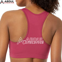 Soutien-gorge de sport sans couture pour femmes, en matière élastique douce, avec design anti-humidité, idéal pour la course à pied, le yoga, la gym et les exercices.