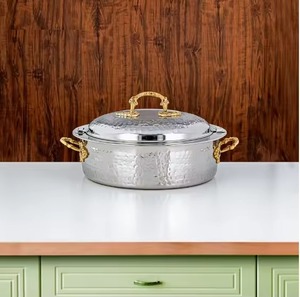 Cazuelas de calentador de alimentos ecológicas de acero inoxidable de calidad superior modernas con tapa, artículos de mesa clásicos más vendidos - Product Image 4