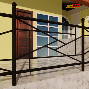 Barandilla de balcón de hierro forjado a mano hecha en Vietnam para casas de lujo y espacios modernos al aire libre - Product Image 3