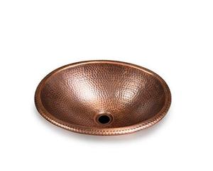 Fregaderos de lavabo ovalados de cobre personalizados elegantes con escurridor de acero inoxidable para hoteles, villas, resorts, precio al por mayor disponible - Product Image 1