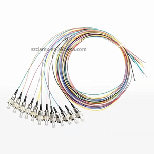 12 lõi sợi quang bó <span class=keywords><strong>Pigtail</strong></span> <span class=keywords><strong>Singlemode</strong></span> Multimode ST/UPC 9/125um Duplex vá dây 12 lõi sợi quang Bím Tóc - Product Image 4