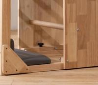 Baril d'arc de Pilates en bois et cuir véritable pour usage domestique et professionnel, équipement de correction de la colonne vertébrale