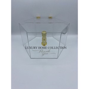 Clear Acrylic Cards Storage Boxes <b>Marvelous</b> Designer Acrylic New Arrival Handmade Cards Storage Boxes by Luxury Home Collection - Product Image 6