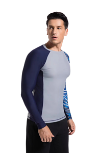 MMA Rash Guard Compression Shirt Breathable 100% Polyester Men BJJ Gi <b>Grappling</b> Jiu Jitsu Training Athletic Fight Wear Workout - Product Image 2
