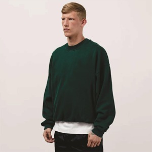 Comfort Fit Hombres Sudadera Pullover Cuello redondo Cálido Fleece Suave Algodón Manga larga Elegante Ropa informal de invierno - Product Image 4
