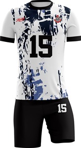 Uniforme de fútbol con diseño personalizado unisex, sublimación unisex con camiseta de fútbol, conjunto de fútbol para clubes juveniles/adultos, camiseta personalizada - Product Image 4