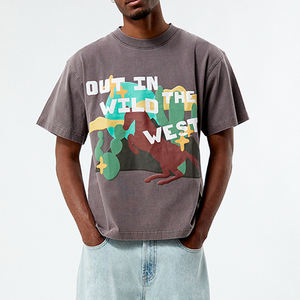 เสื้อทีเชิ้ตสำหรับผู้ชายผ้าฝ้าย100% สีและขนาดพิเศษงานตามสั่ง - Product Image 3