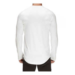 Camisetas para hombre al aire libre manga larga secado rápido estiramiento transpirable ajustado correr compresión atlética - Product Image 3