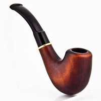 Nouvelle conception de pipe à tabac en bois de type courbé givré, accessoires de haute qualité, logo personnalisable, modèle SAS-299 S a SONS