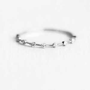 Anillo fino de oro de 18 quilates de moda para mujer Compromiso de diamante natural Boda Oro amarillo Certificado IGI para fiestas - Product Image 4