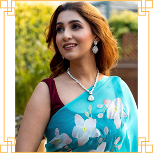 Premium Quality Gorgeous Georgette Saree with Unique Print for <b>Weddings</b> and Parties Sale/<b>Apparel</b> & <b>Accessories</b> - Product Image 4