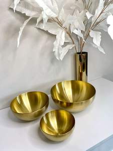 Bol à chocolat en métal poli pour tables à dessert élégantes Stations de bonbons Décorations de mariage ou présentation de nourriture d'hospitalité - Product Image 4