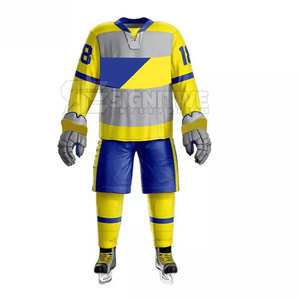 Conjunto de Uniforme de Hockey sobre Hielo con Comodidad de Nivel Profesional y Tela Resistente para Partidos de Equipo, Uniforme de Hockey sobre Hielo Personalizado - Product Image 3