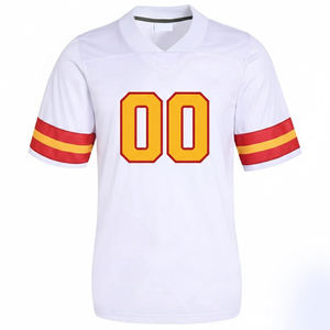 Maillot de football américain personnalisé de haute qualité, vêtements d'équipe professionnels, maillot de football américain en couleur unie - Product Image 2