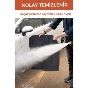 Ensemble de tapis de sol 4D noirs avec un design unique de piscine Compatible avec Fiat Egea Cross 2020 et modèles ultérieurs Turquie - Product Image 5