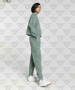 Sudaderas con capucha de algodón con estampado de pantalla personalizado para hombre, conjuntos de 2 piezas, chándal para correr, ropa de calle y pantalones, chándal para mujer - Product Image 6
