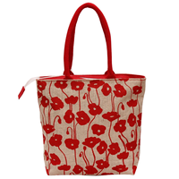 Grand sac fourre-tout en jute avec un joli sac à provisions imprimé partout fabriqué en Inde au Bengale occidental sac à prix abordable