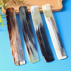 Cuerno de Búfalo, peines al por mayor de Búfalo, peines de cuerno antiestáticos naturales para regalos de vacaciones, artesanías de media luna - Product Image 5