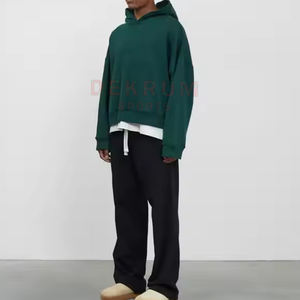 Sudadera con Capucha de Algodón Terry de Alta Calidad para Invierno 2026, Corte Regular, Venta al Por Mayor, Personalizable, de Algodón/Poliéster, para Hombre, Lisa, Teñida, Transpirable - Product Image 3