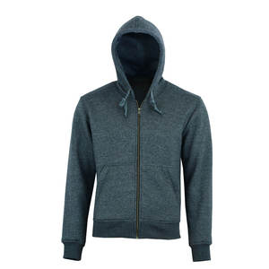 Sweats à capuche pour hommes de coupe régulière adaptés à un simple habillage décontracté assorti à un jogging ou à un pantalon pour le style Basics coton mélangé - Product Image 1