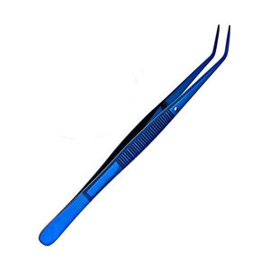 Forceps chirurgicaux dentaires manuels en acier inoxydable avec pointe angulaire dentelée et pinces à pansements dentaires en coton - Product Image 5